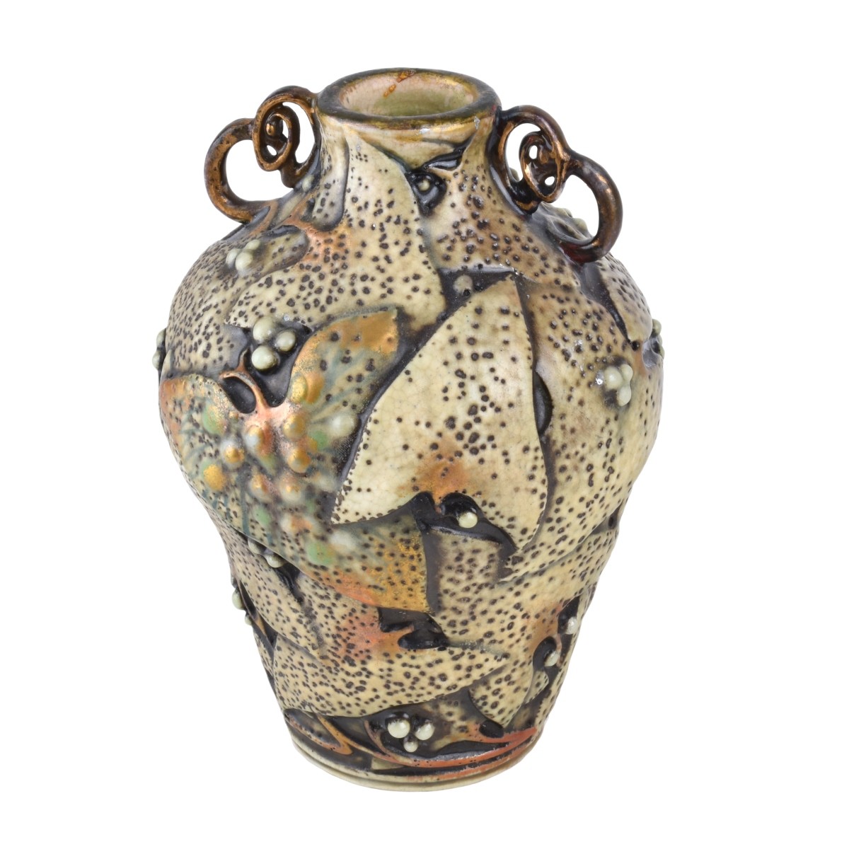Turn Teplitz Amphora Pottery Vase