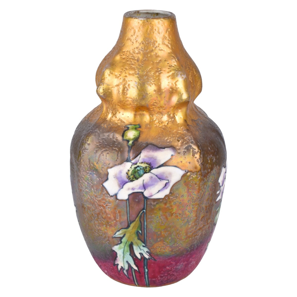 Amphora Art Nouveau Gres Poppy Vase