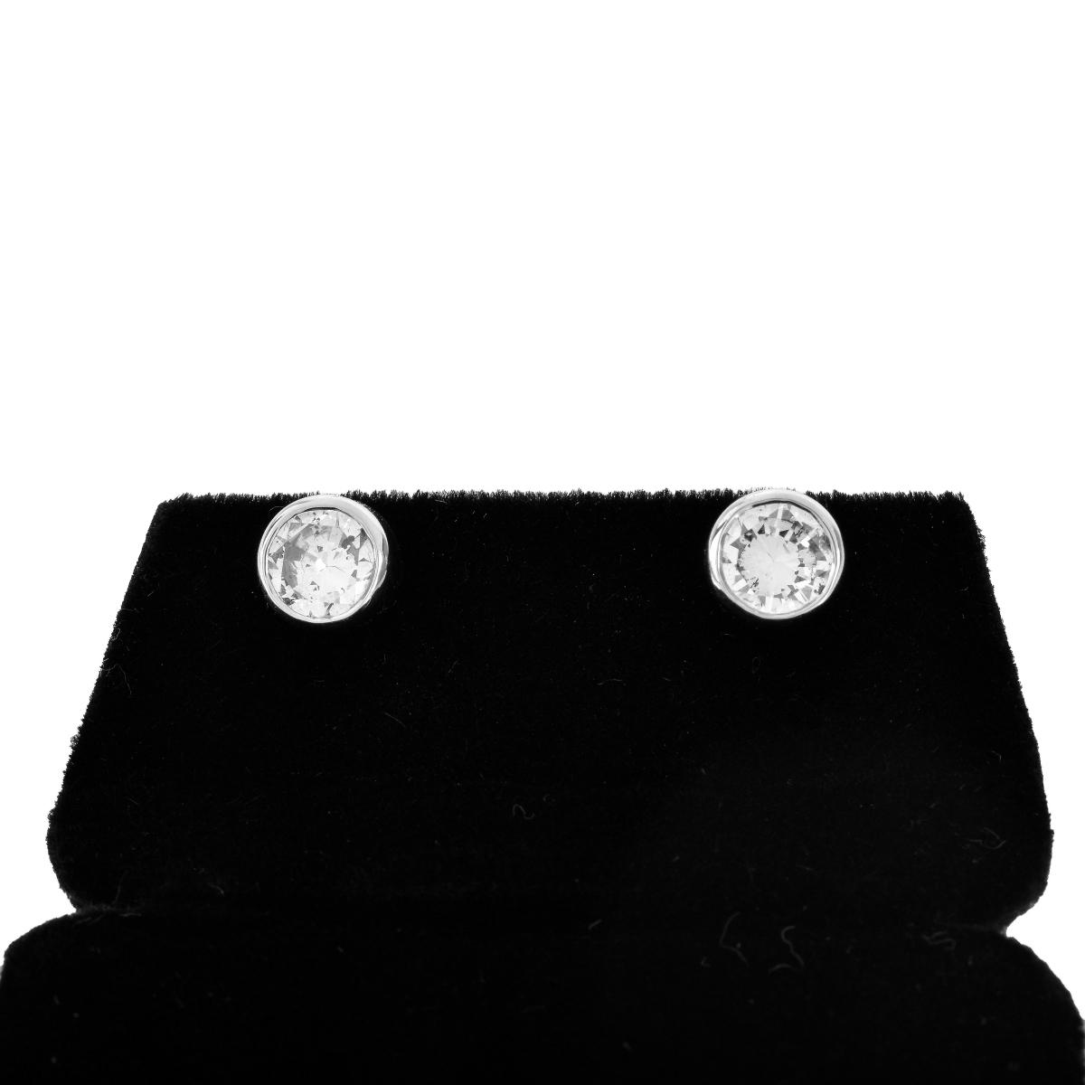 1.60ct TW Diamond and 14K Gold Ear Studs