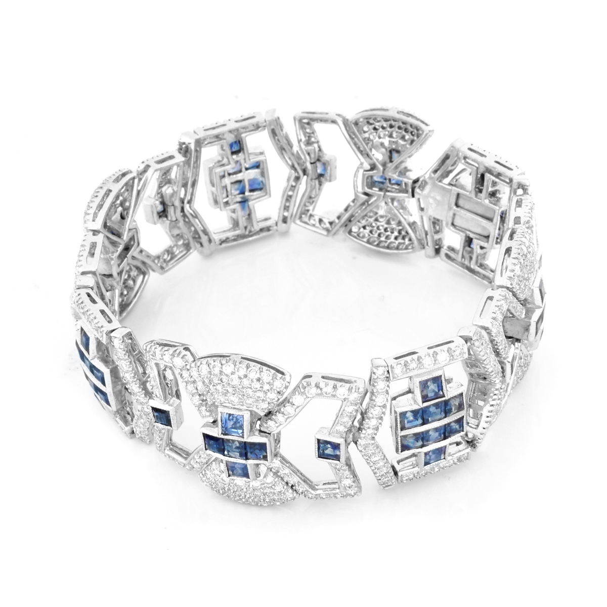 Sapphire, Diamond and 18K Gold Bracelet