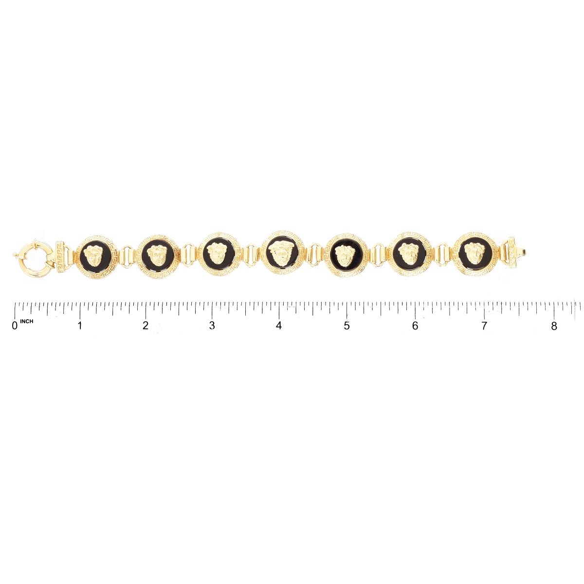 Versace style 14K Gold Bracelet
