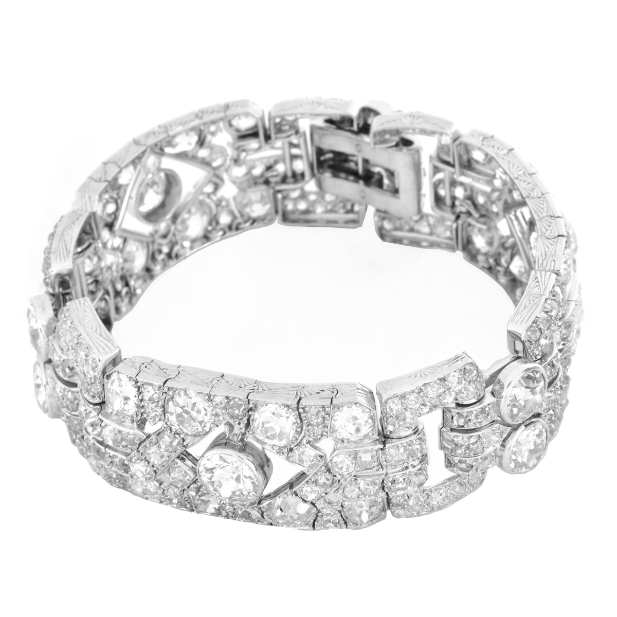 Art Deco 50.0ct. TW Diamond Bracelet