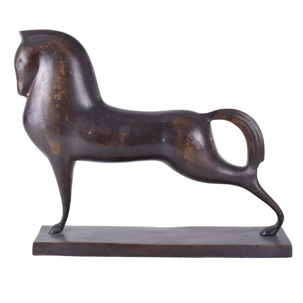 Art Deco Style Bronze Horse Sculpture