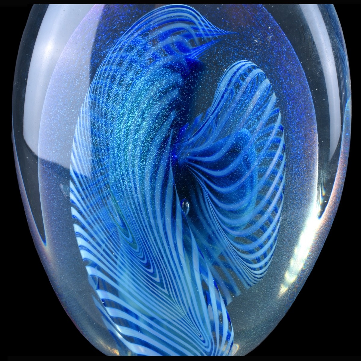 Three (3) Pieces Contemporary Art Glass