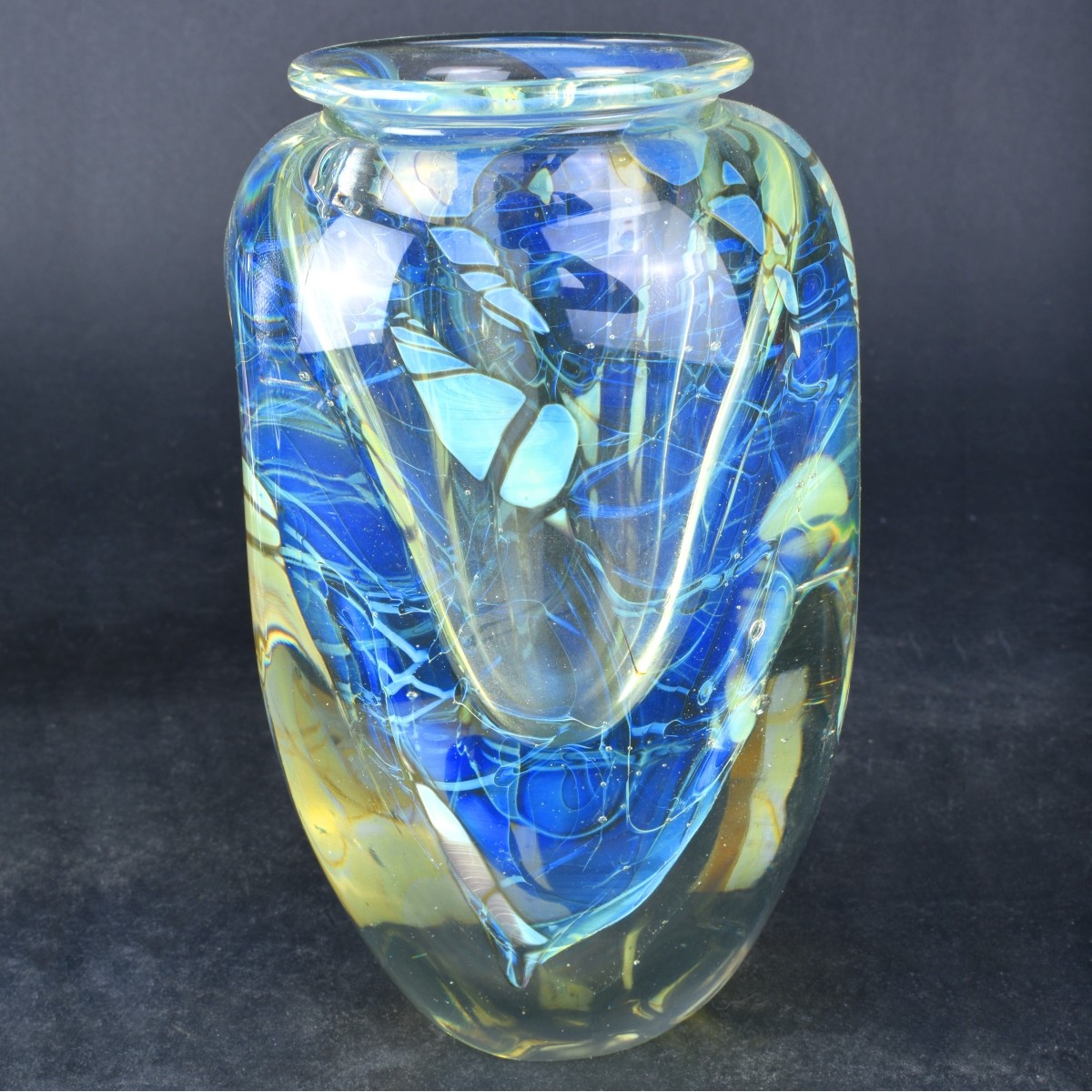 Five (5) Eickholt Art Glass Objects