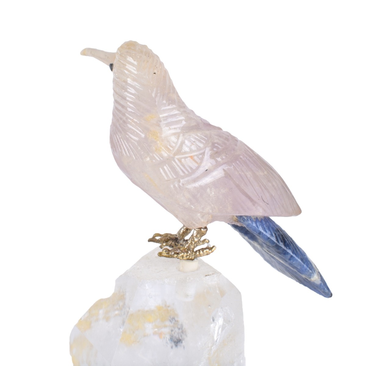 Three (3) Gemstone Bird Sculptures