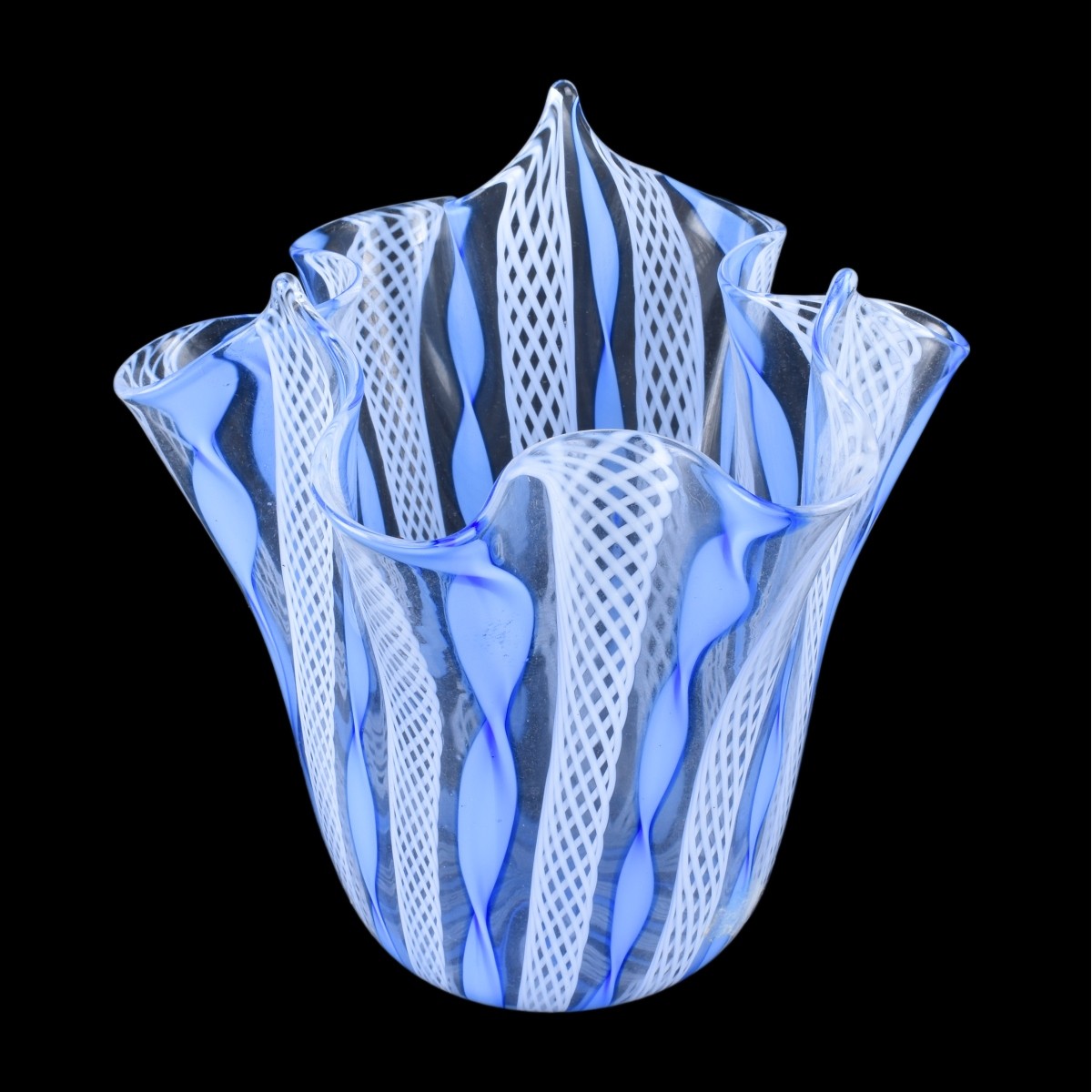 Six (6) Murano Art Glass Vases