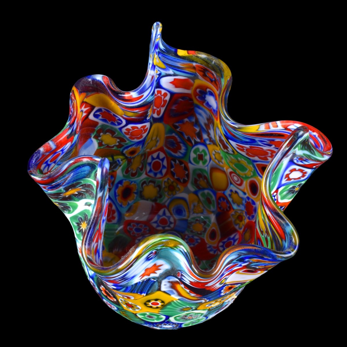 Six (6) Murano Art Glass Vases