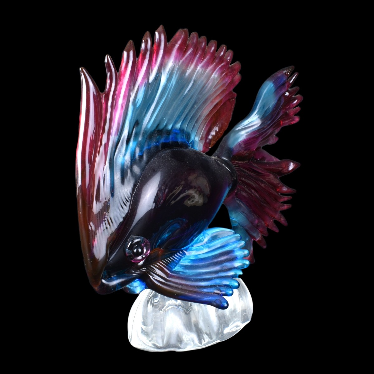 Two (2) Murano Glass Fish Figurines