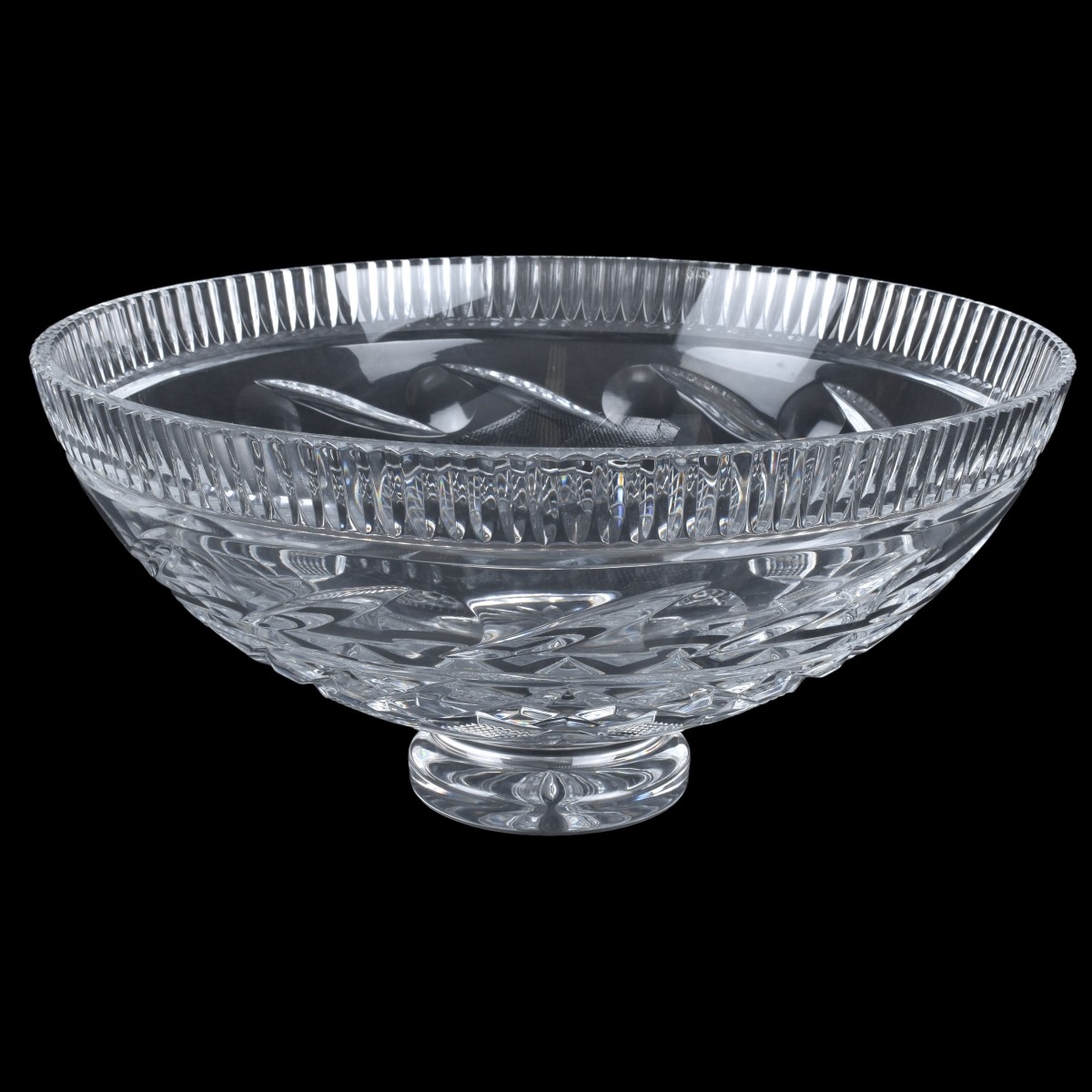 Waterford Cut Crystal Footed Centerpiece Bowl