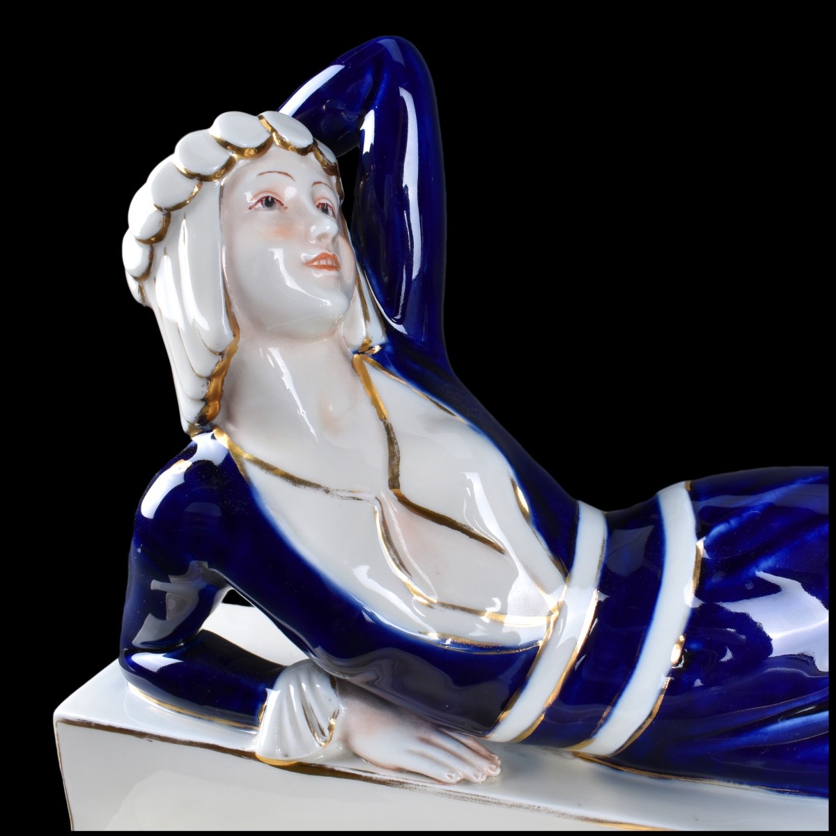 Large Royal Dux Art Deco Porcelain Figurine Kodner Auctions