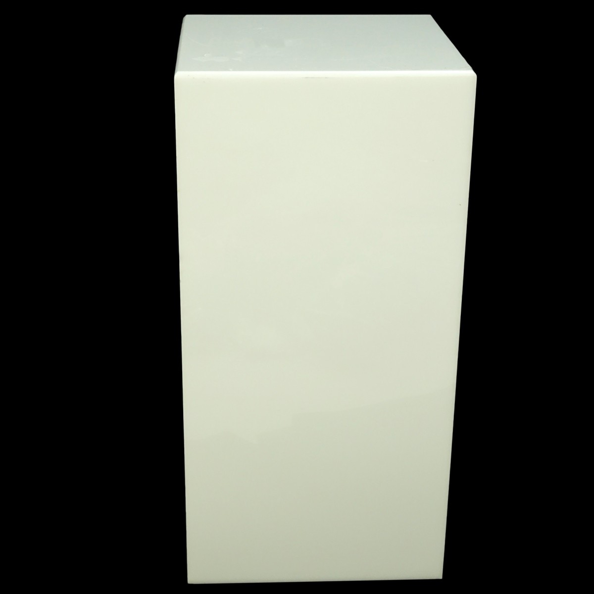 Modern White Lucite Electrified Display Pedestal
