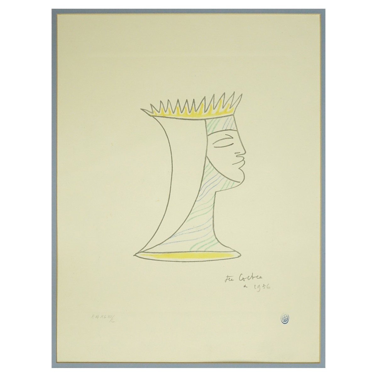 Jean Cocteau, French (1889-1963) Color Lithograph