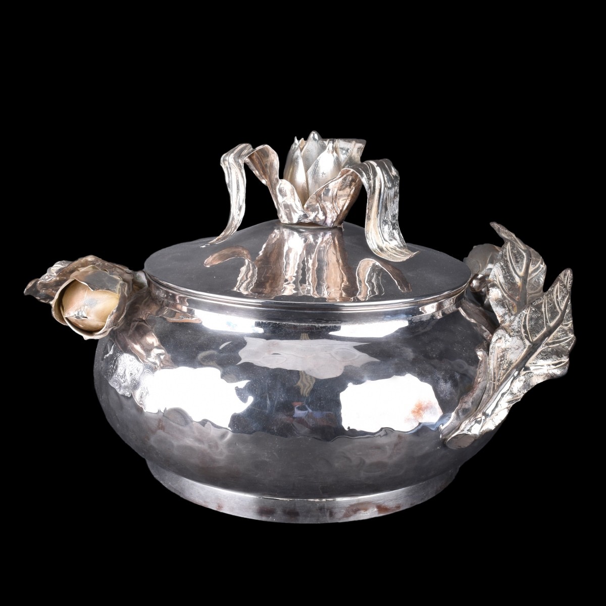 Large Franco Lagini Silver Plate Covered Tureen