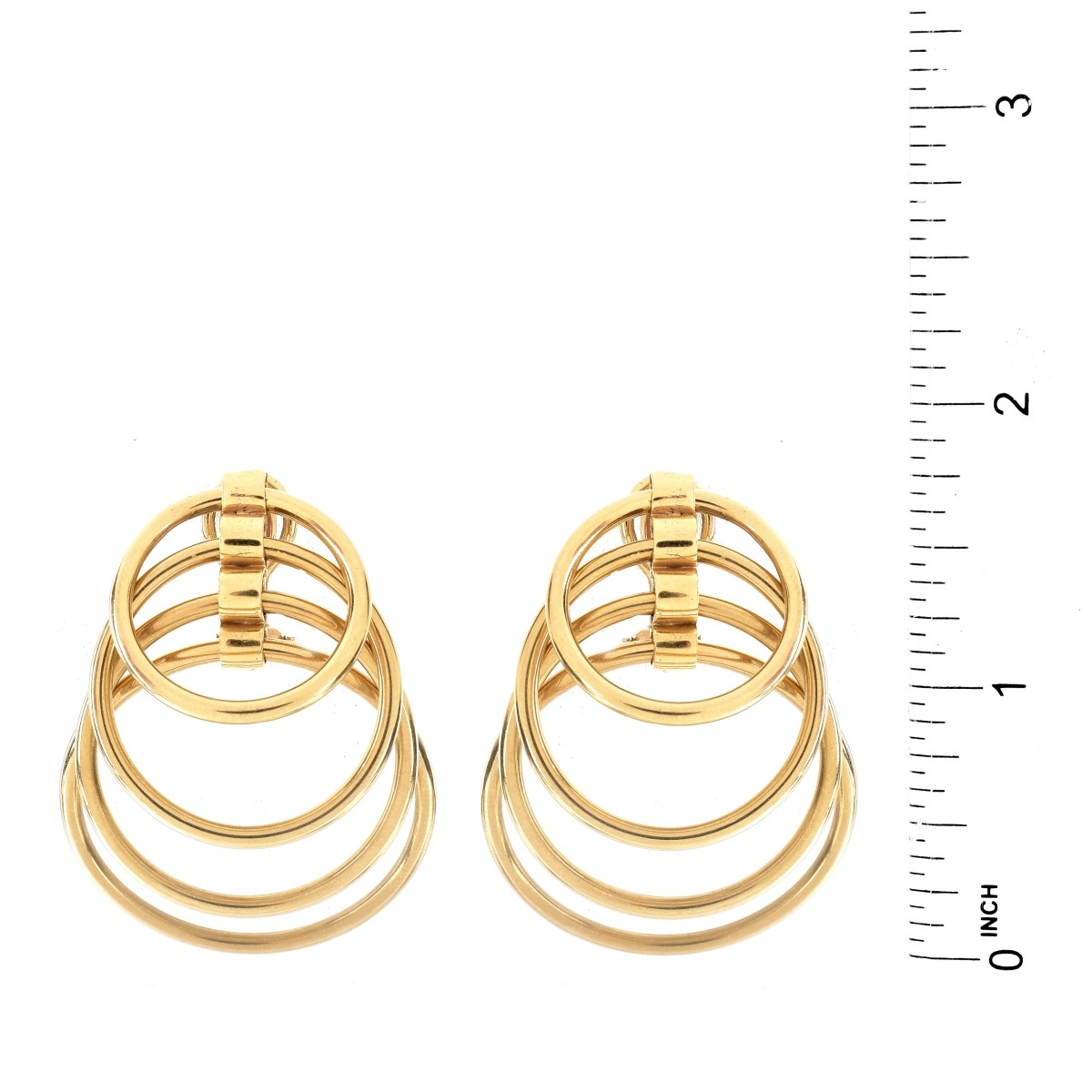 Vintage 14K Gold Hoop Earrings