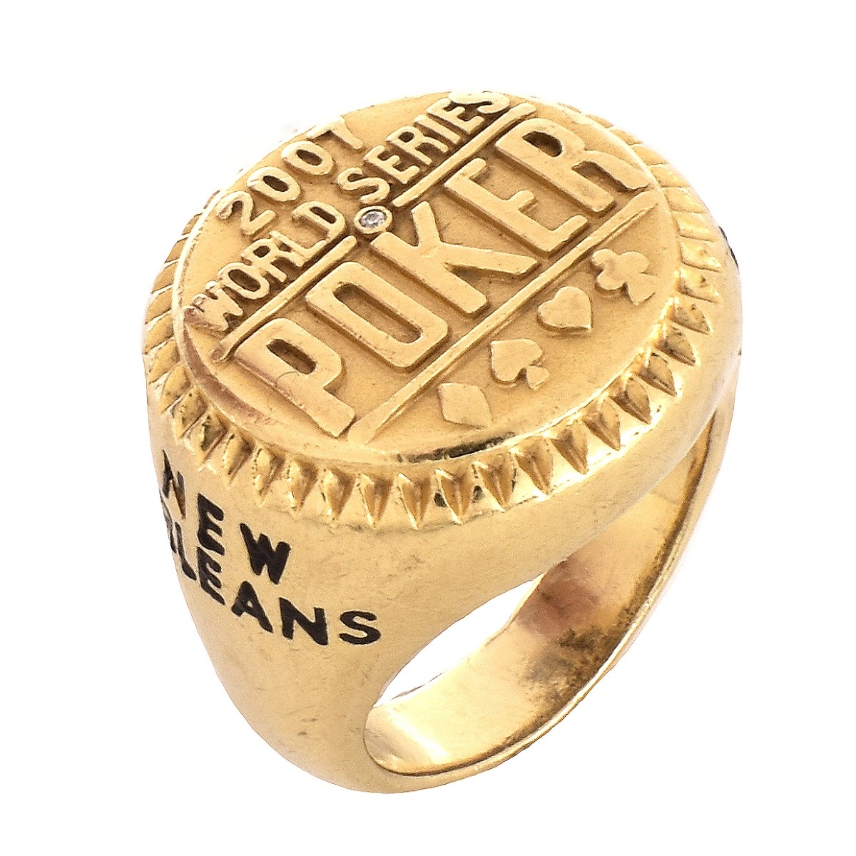 Man's 14K Gold World Series Poker Ring