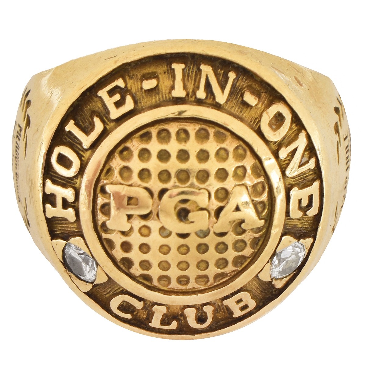 Vintage 10K Gold Hole in One Ring