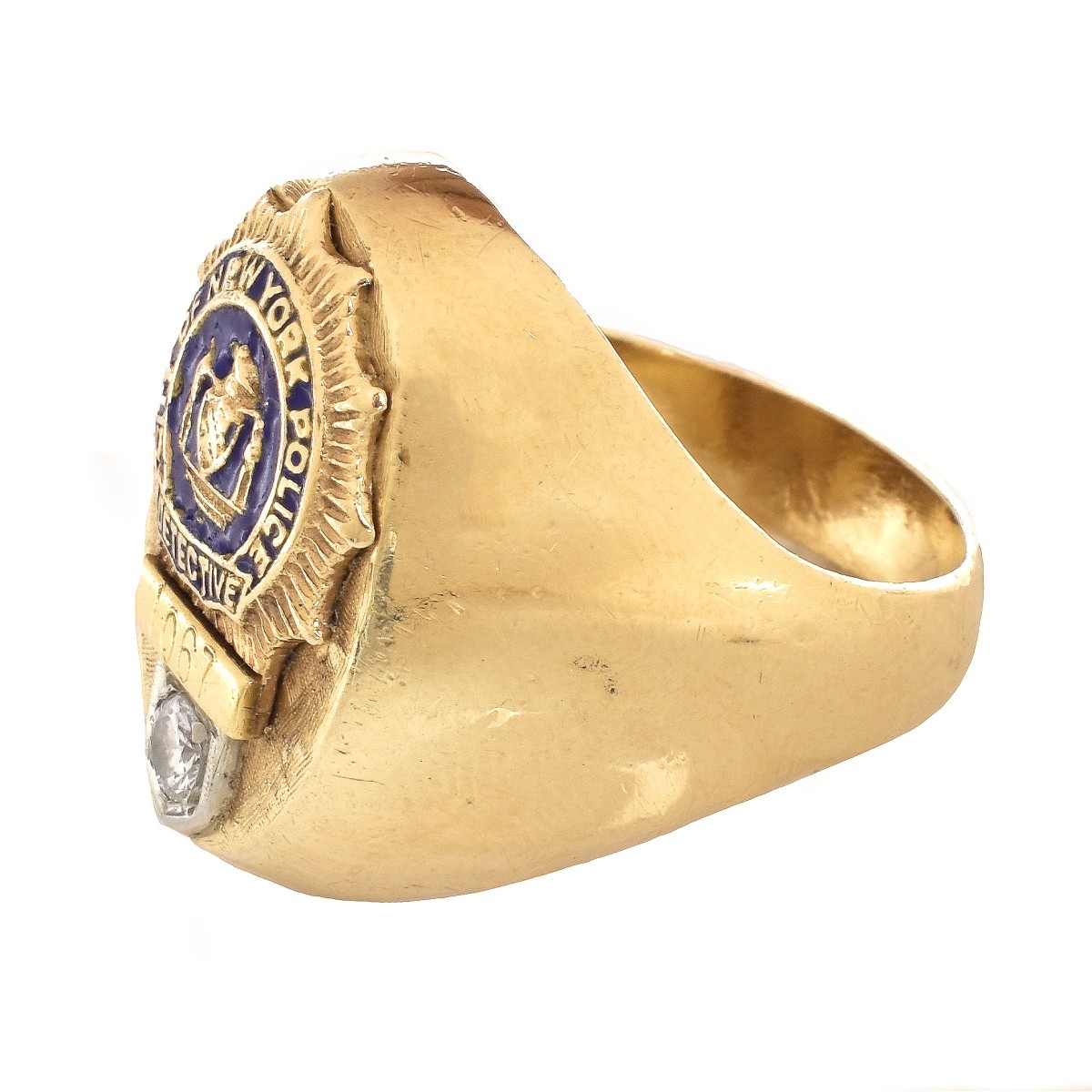 Vintage NYPD 14K Gold Ring
