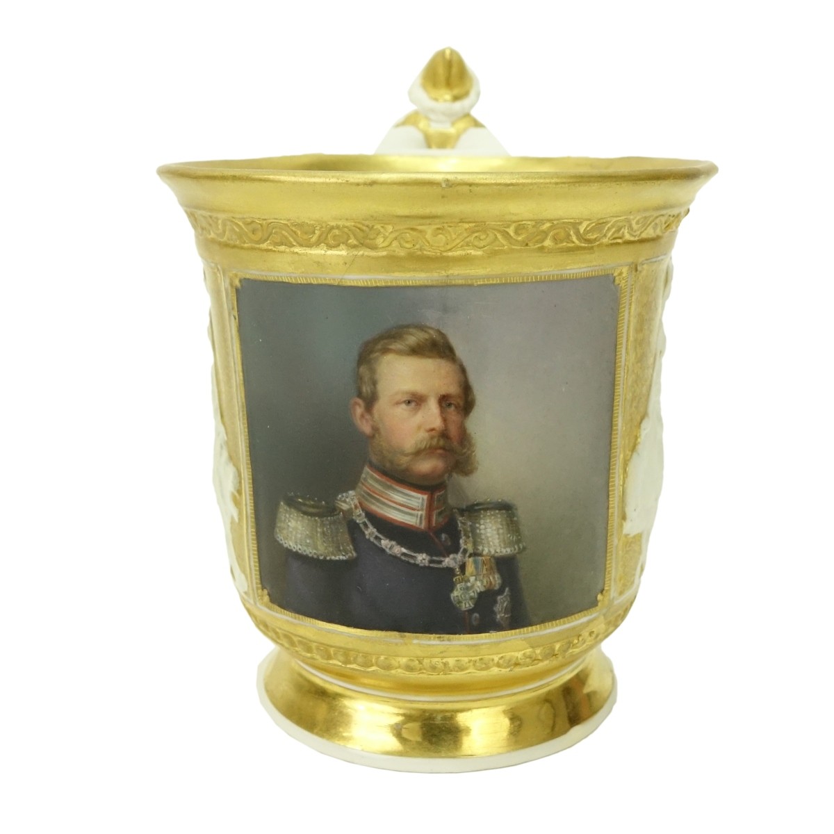 19th Century KPM Porcelain Portrait Cup