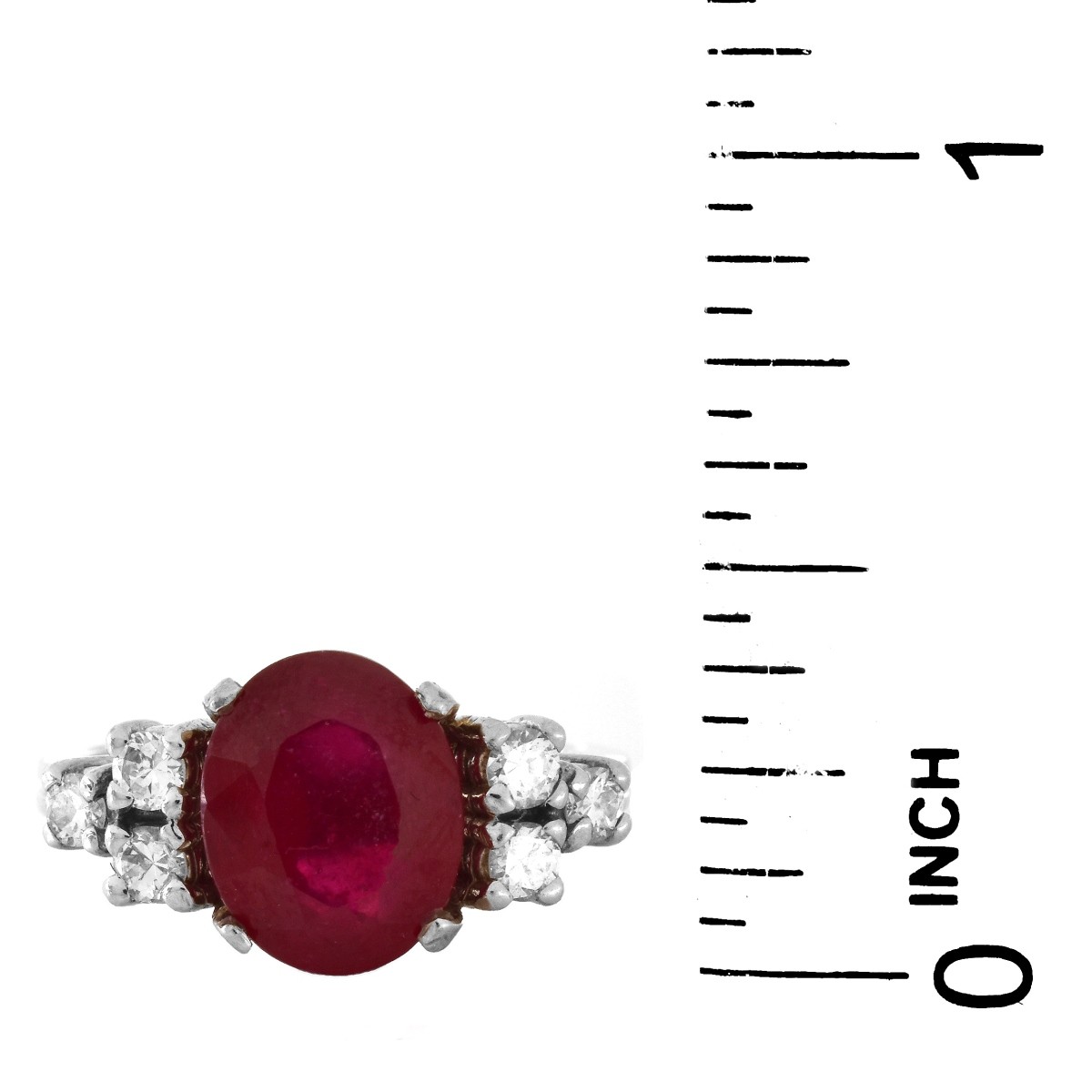 Ruby, Diamond and 14K Gold Ring