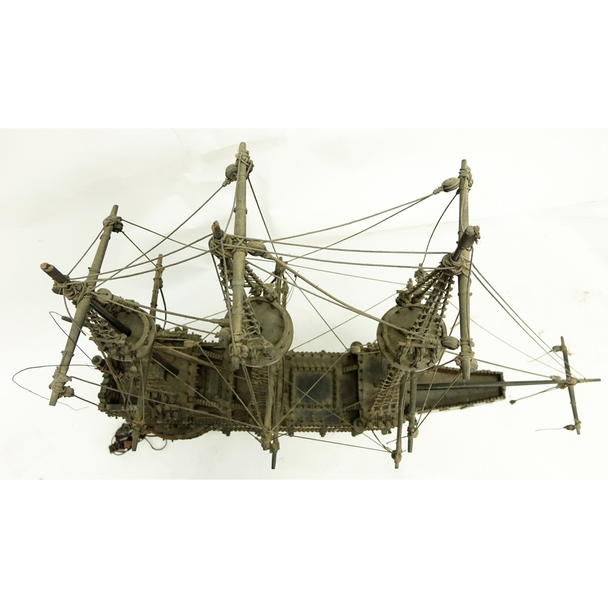 Antique Model Of A Spanish Galleon