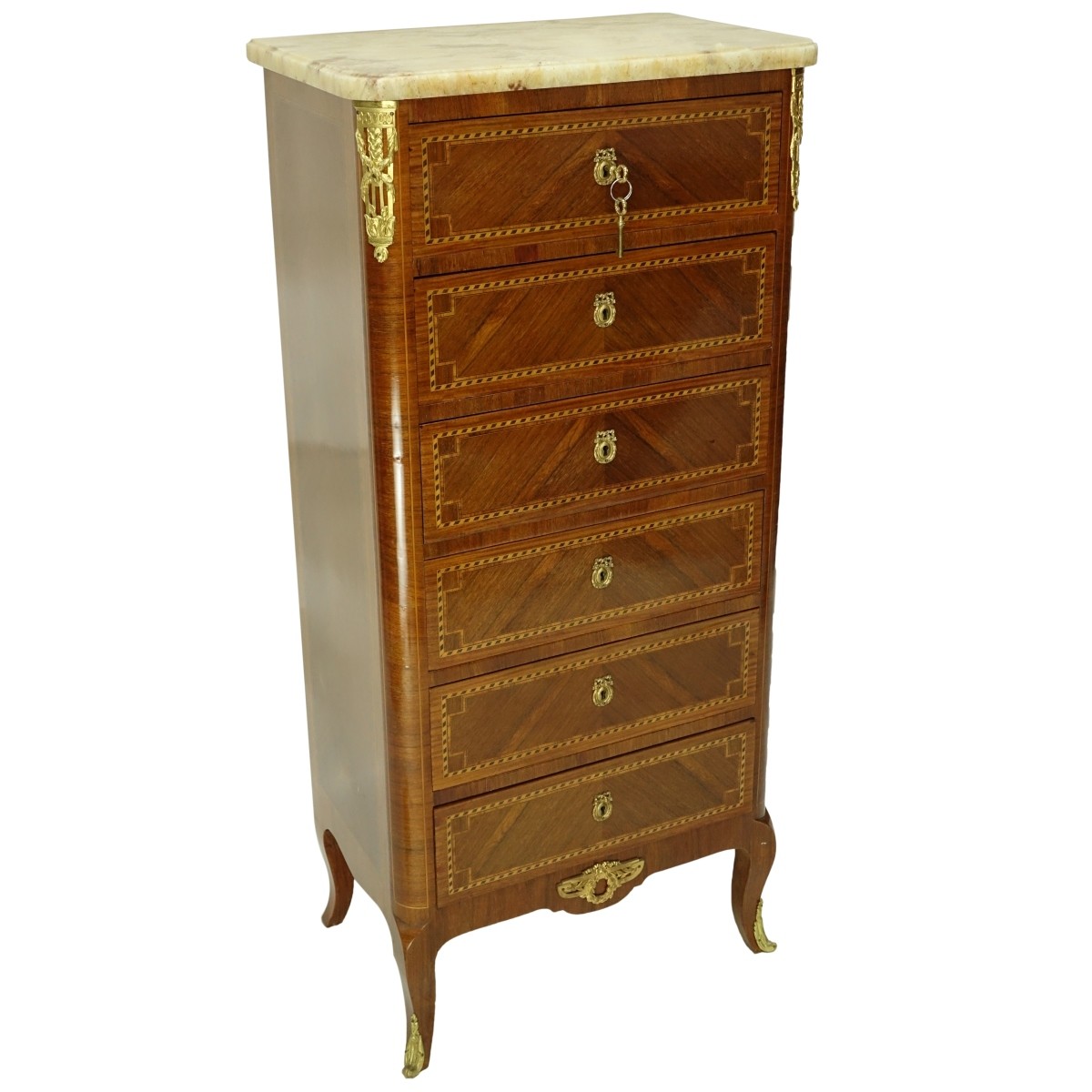 Mid Century Louis XVI Style Chest of Drawers