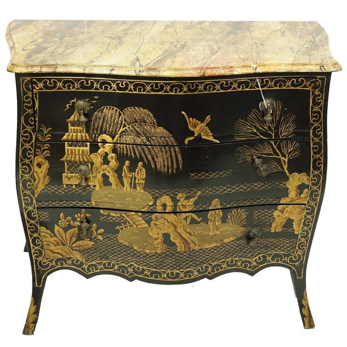 Mid Century Chinoiserie Chest of Drawers