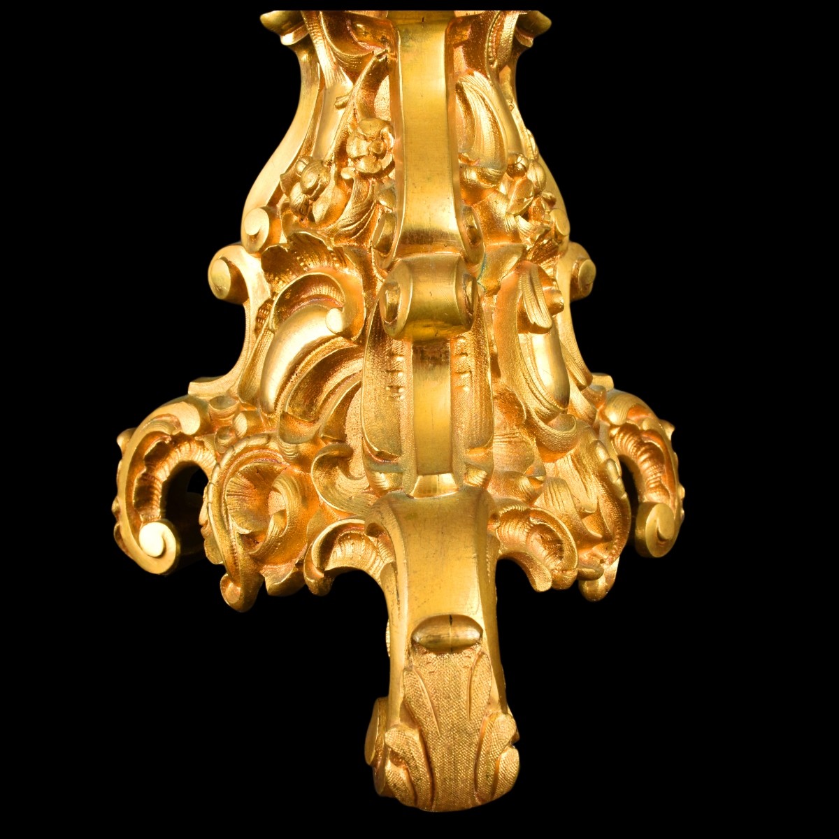 19/20th C. Gilt Bronze Rococo Style Pricket
