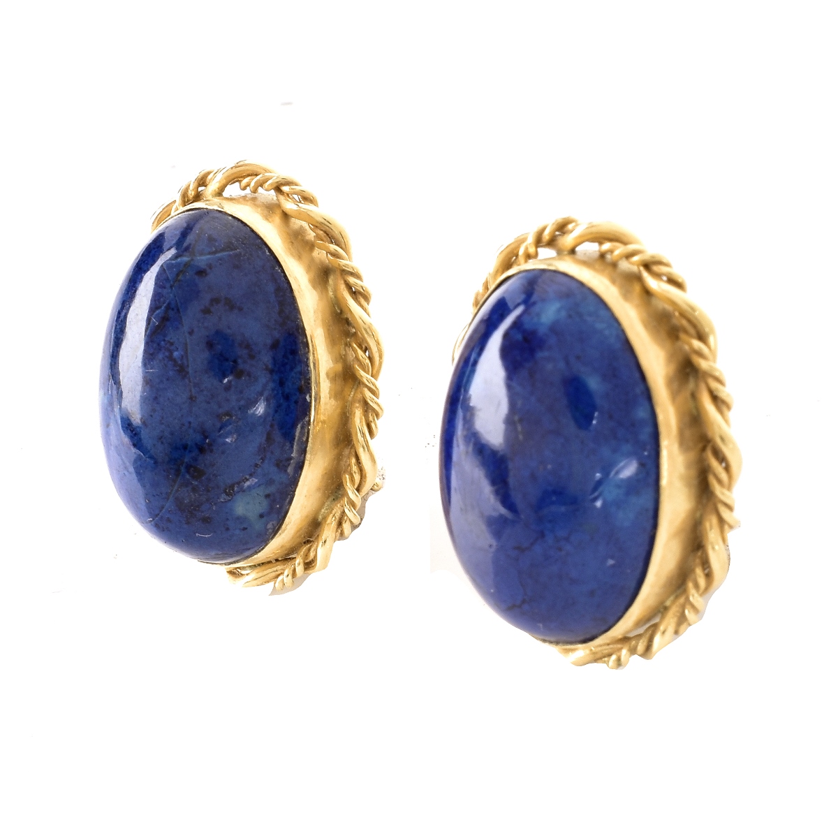 14K and Lapis Lazuli Earrings