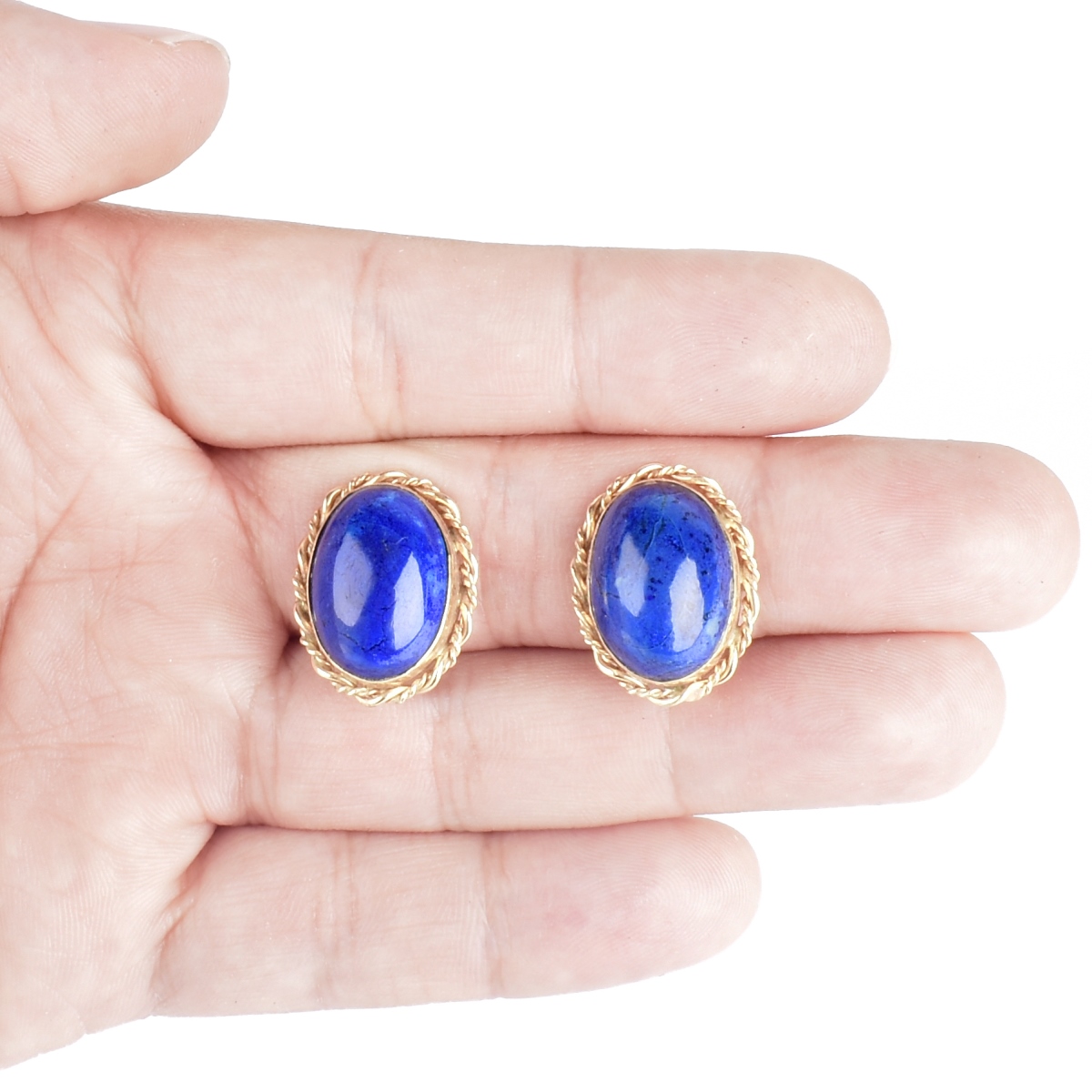 14K and Lapis Lazuli Earrings
