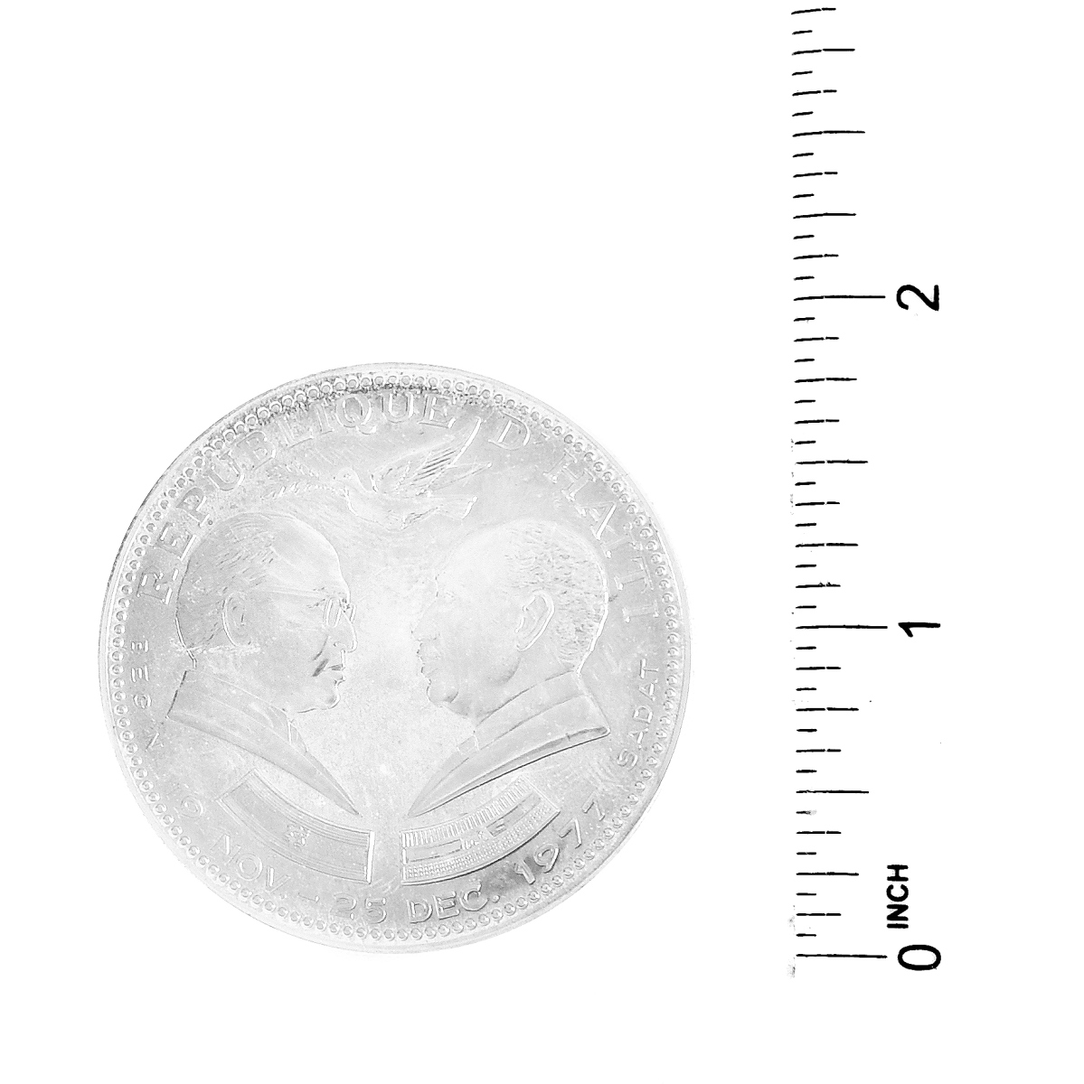 Three 1977 Haiti Silver Coins