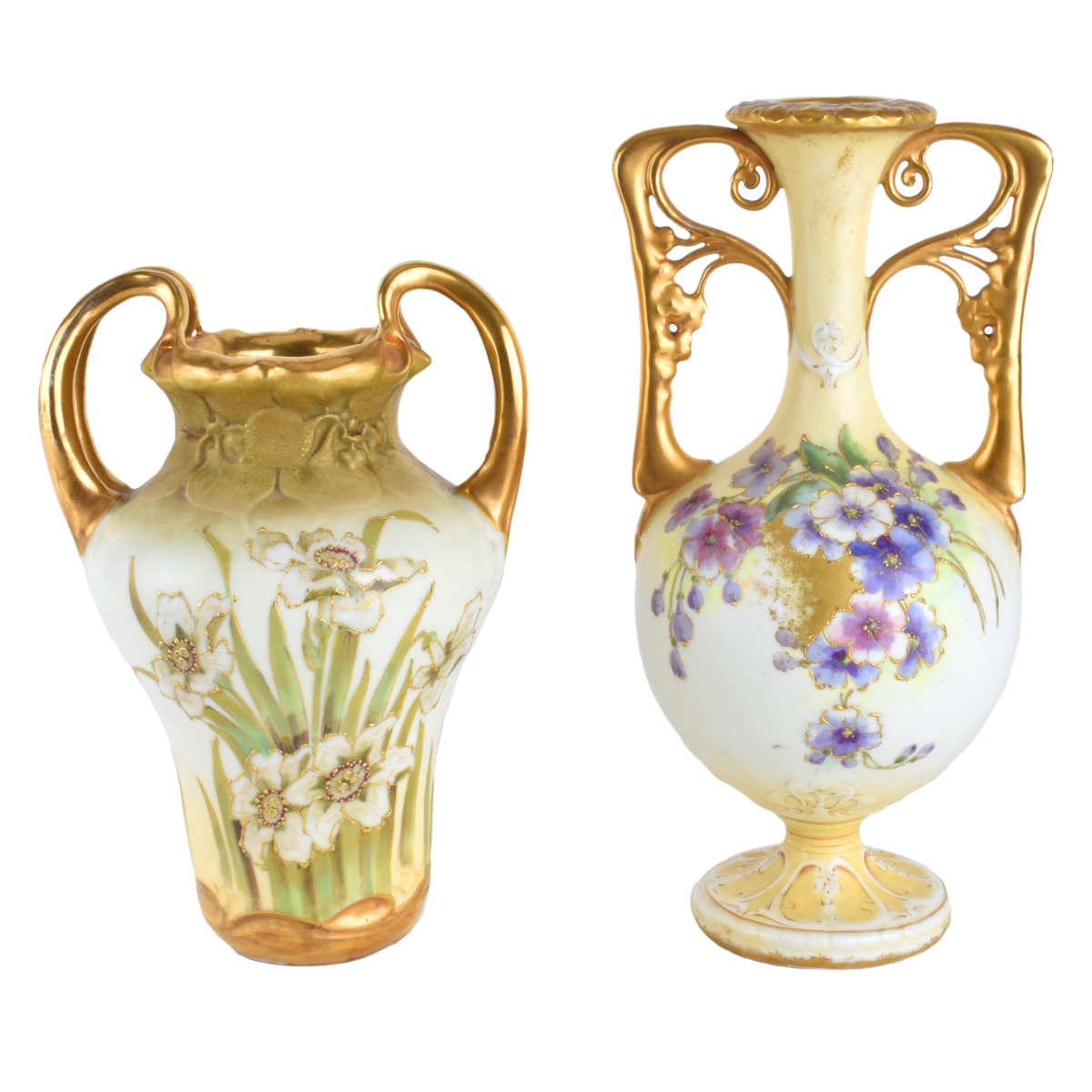 Two (2) Turn Teplitz Vases