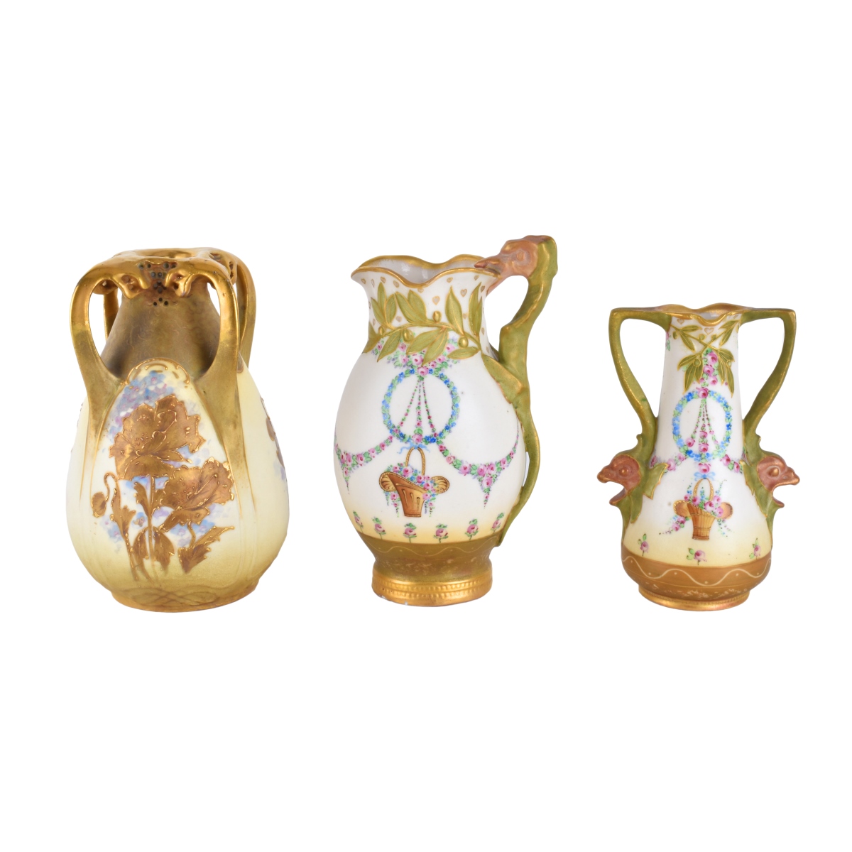 Three (3) Amphora Vases