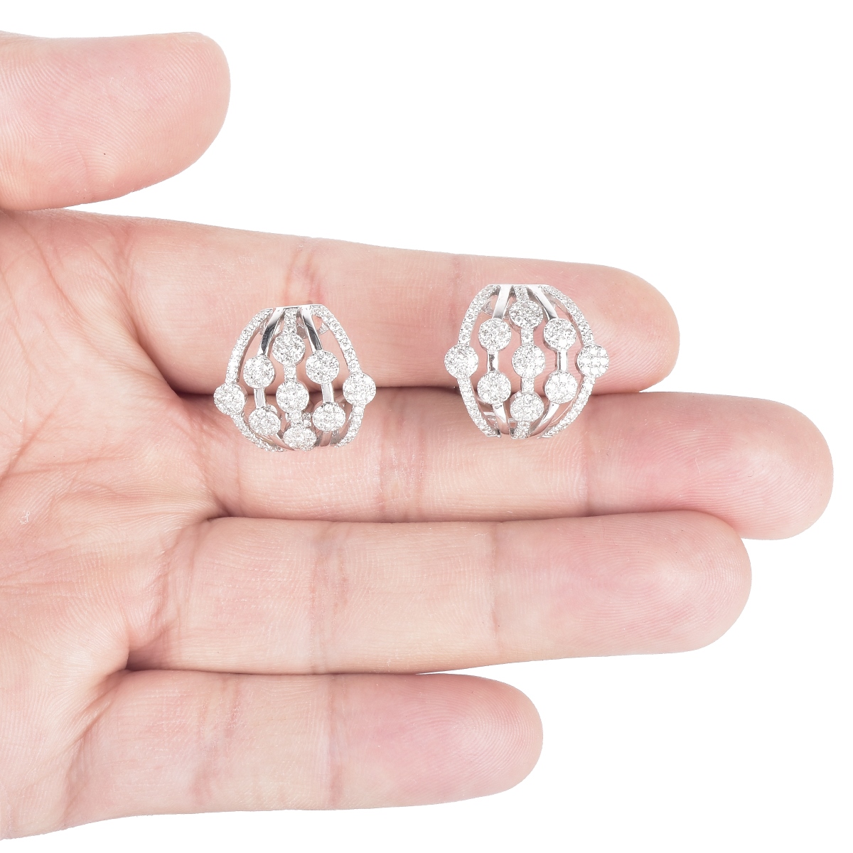 2.0ct Diamond and 14K Gold Earrings.