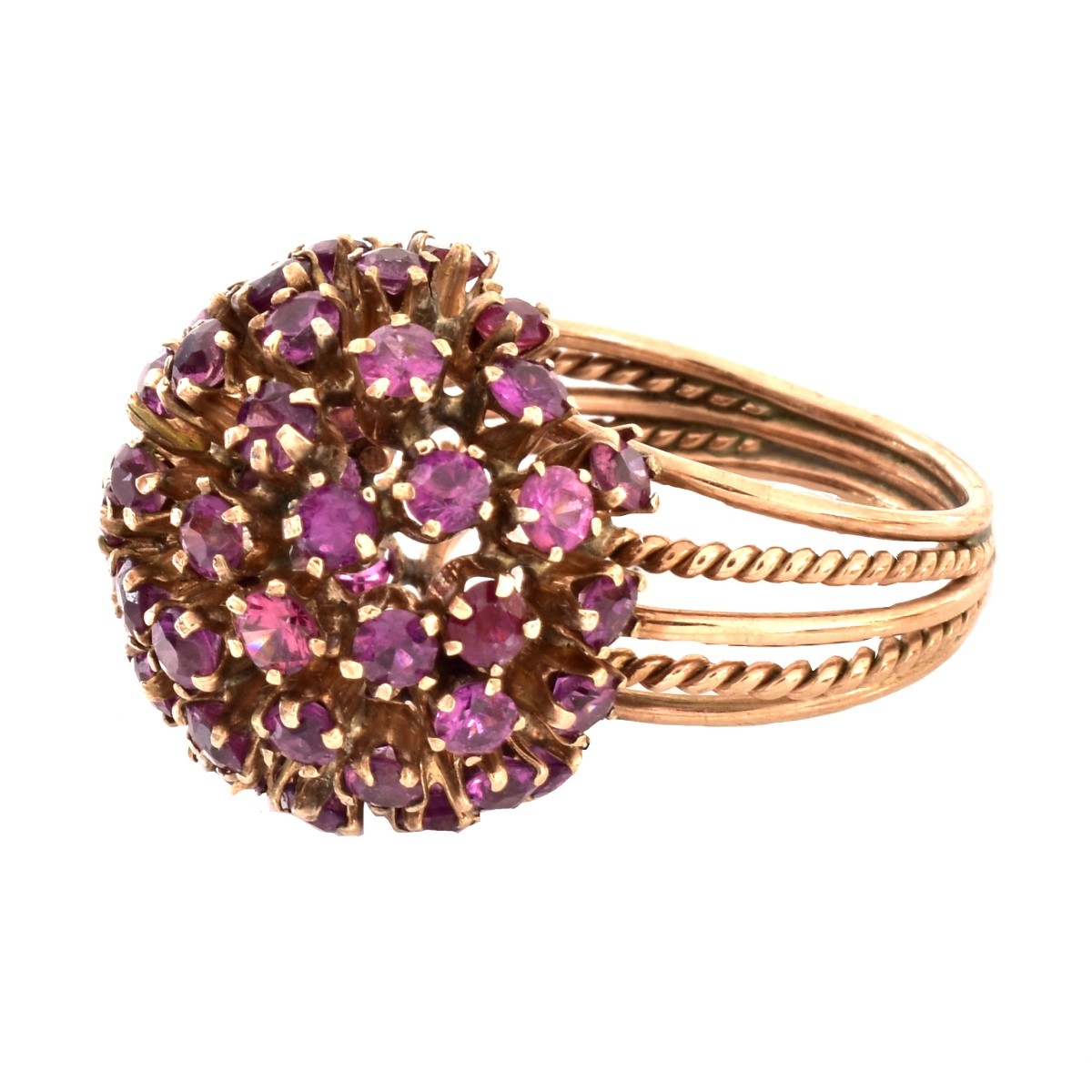 Vintage Ruby and 14K Gold Ring