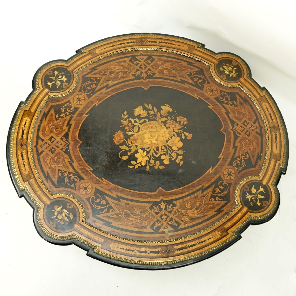 19th C Marquetry Coffee Table