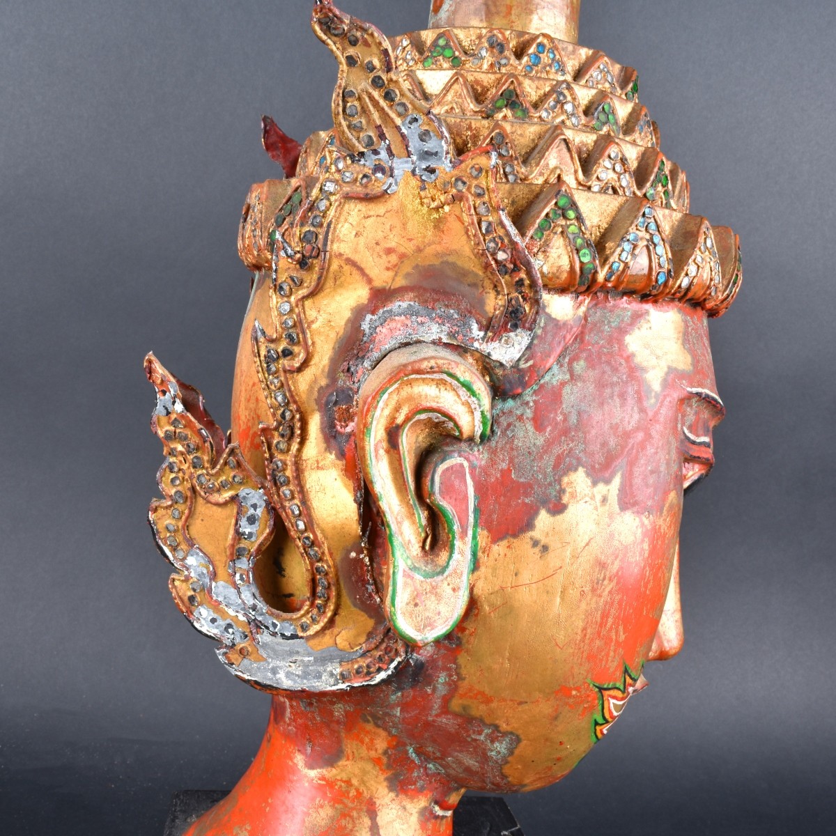 Thai Carved Bust