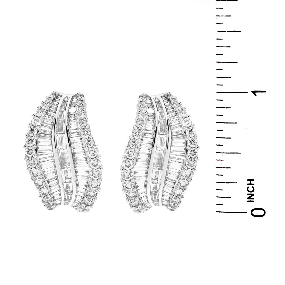 6.50ct TW Diamond and 18K Gold Earrings