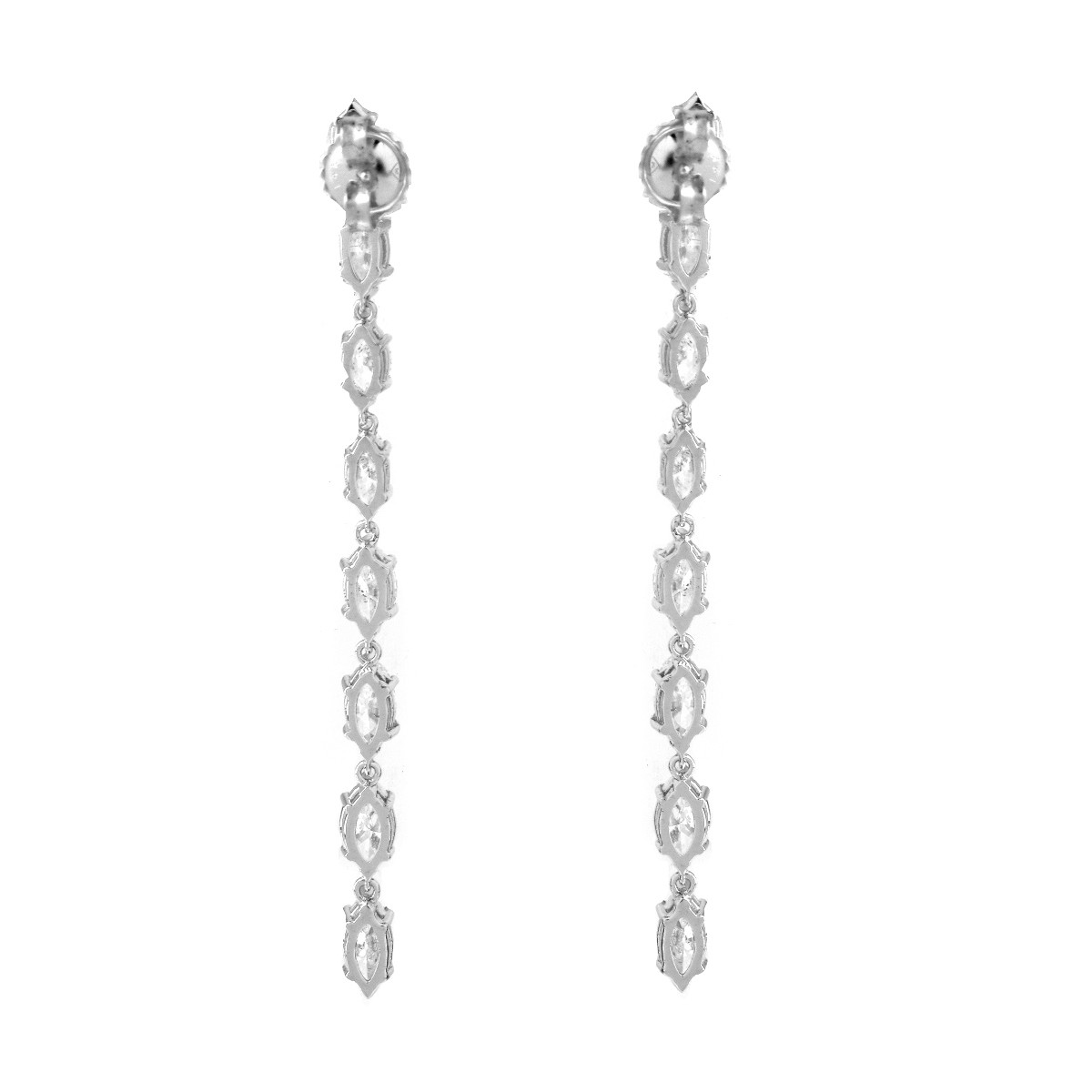 6.0ct Diamond and 14K Gold Earrings