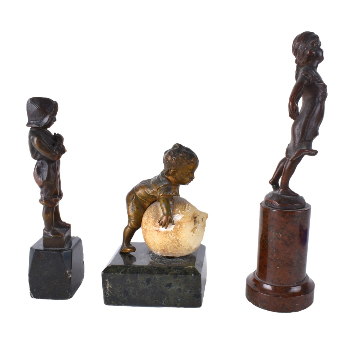 Three Bronze Sculptures
