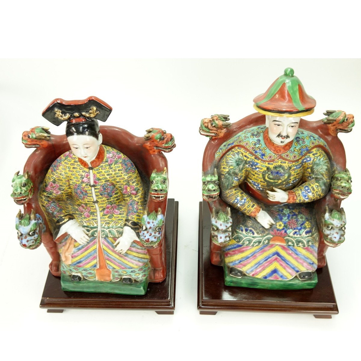 Pair Chinese Porcelain Figures