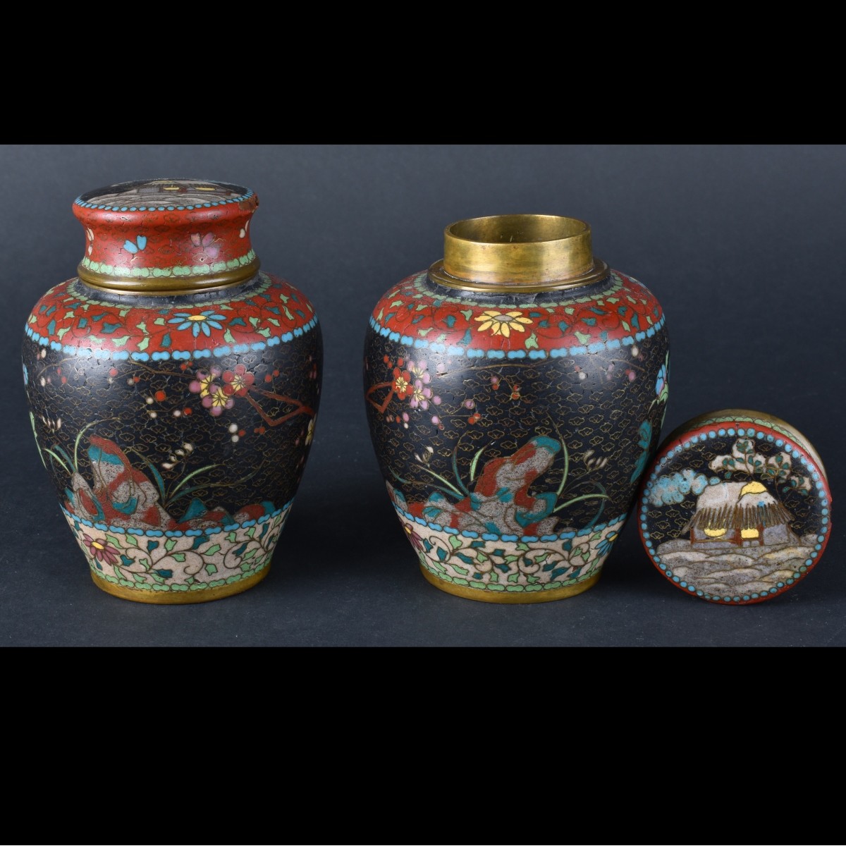 Chinese Cloisonne Vases