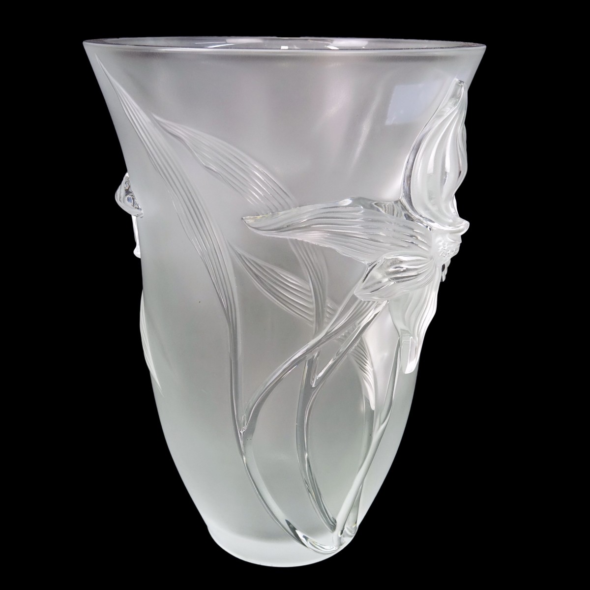 Lalique Iris Vase