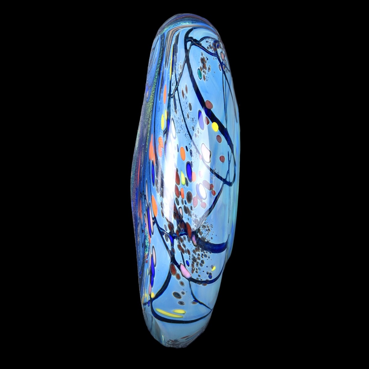 Rollin Karg, American Large Art Glass Paperweight