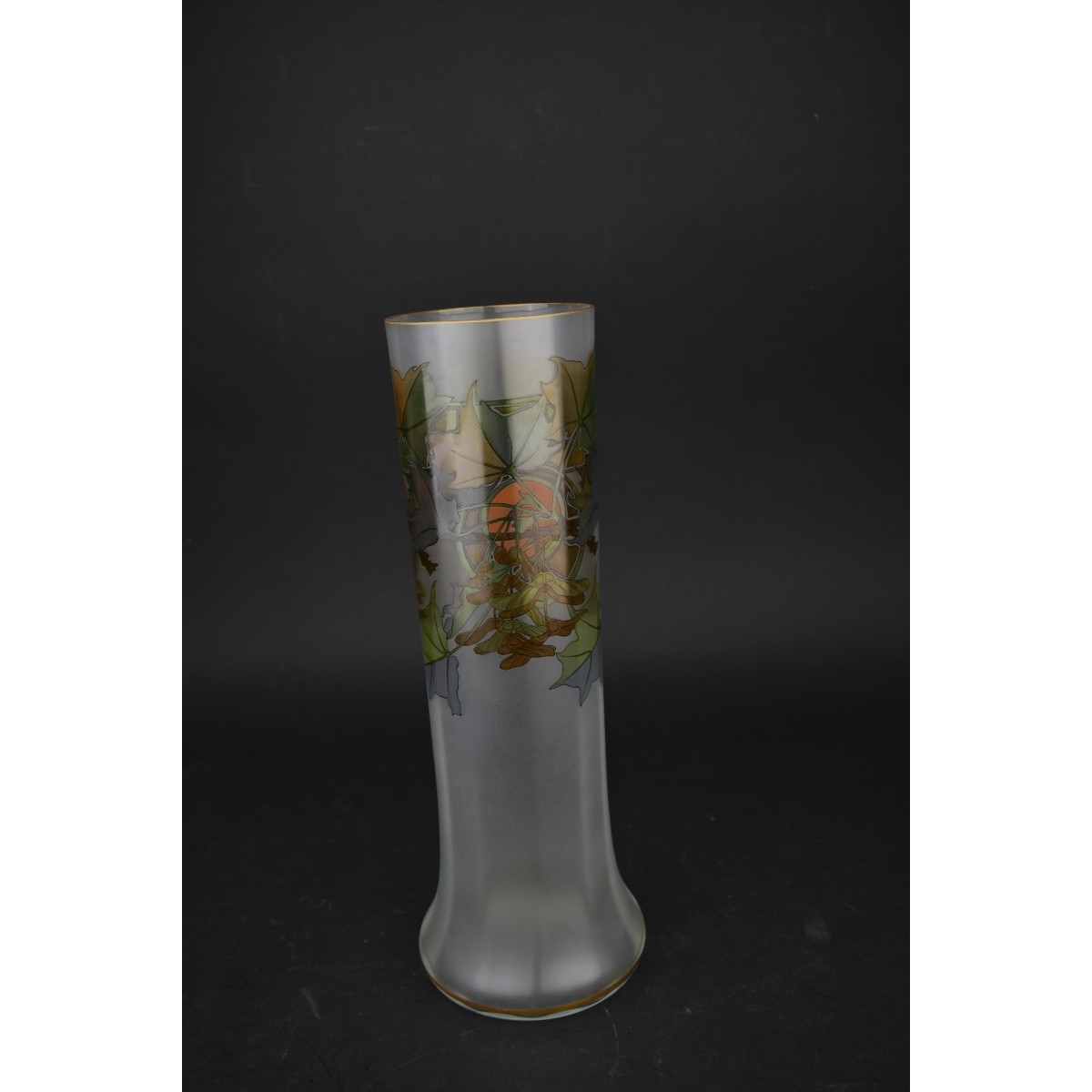 Three (3) Modern Mucha Bohemian Glass Vases