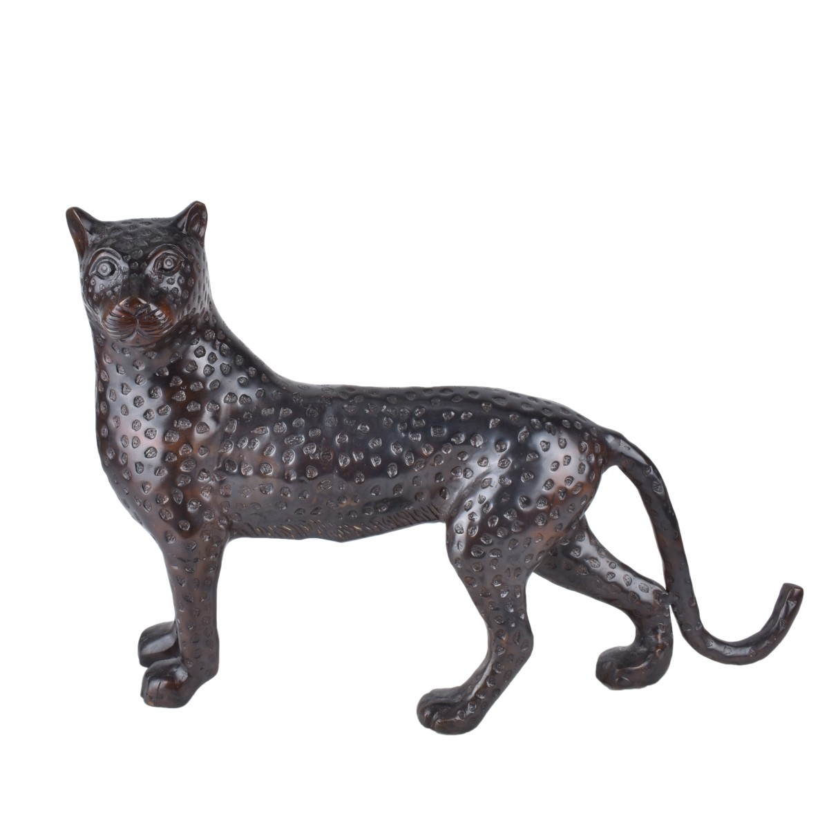 Modern Bronze Sculpture of a Cheetah