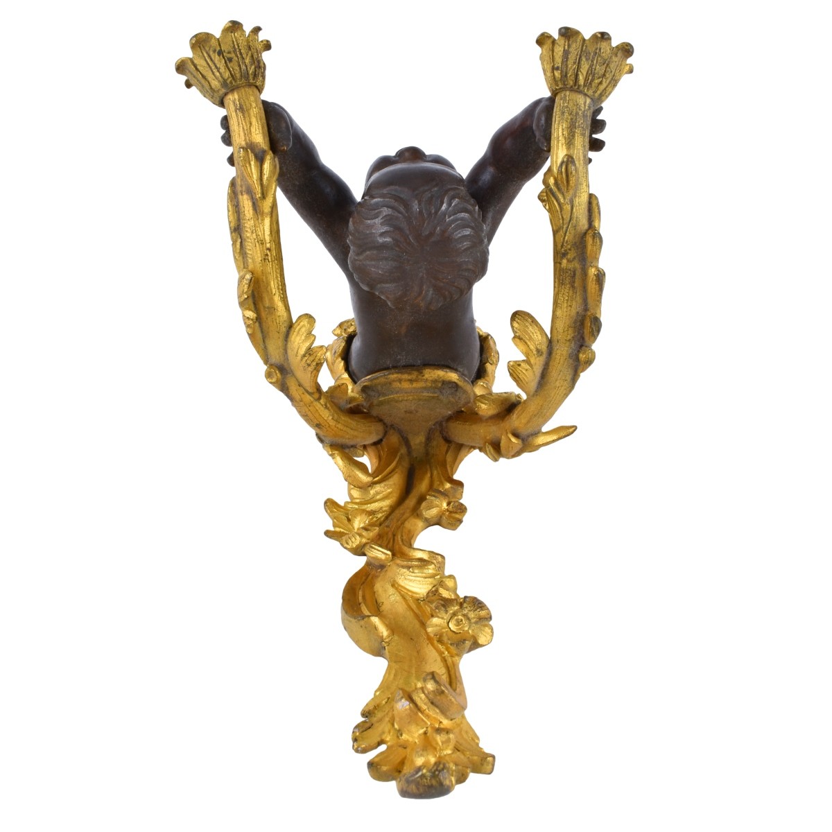 Empire Style Bronze Two Arm Wall Sconces