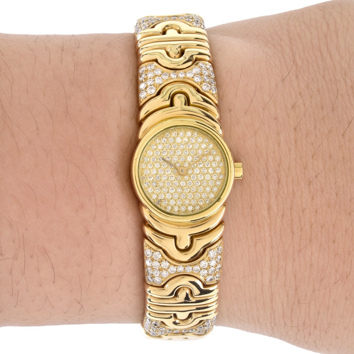 Lady's Bulgari Diamond 18K Parentesi Watch