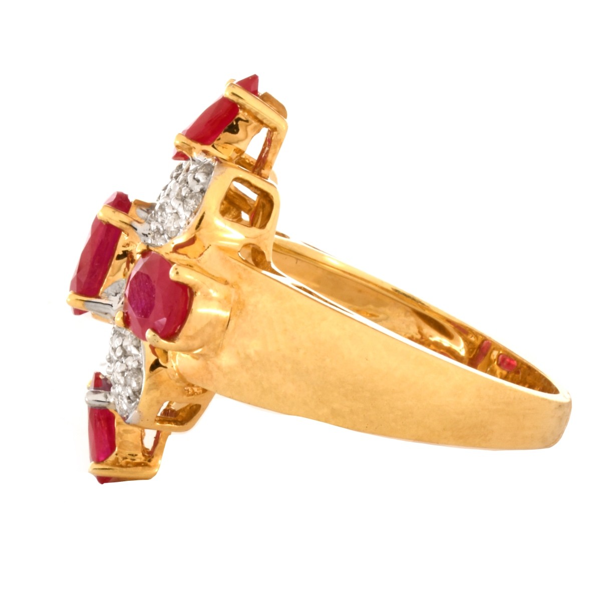 Ruby, Diamond and 18K Gold Ring