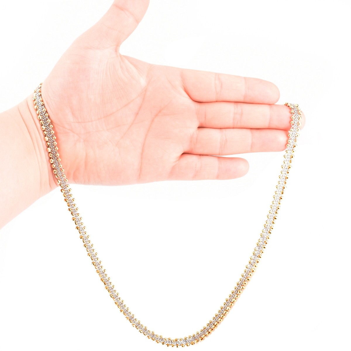Vintage Platinum and 18K Gold Chain